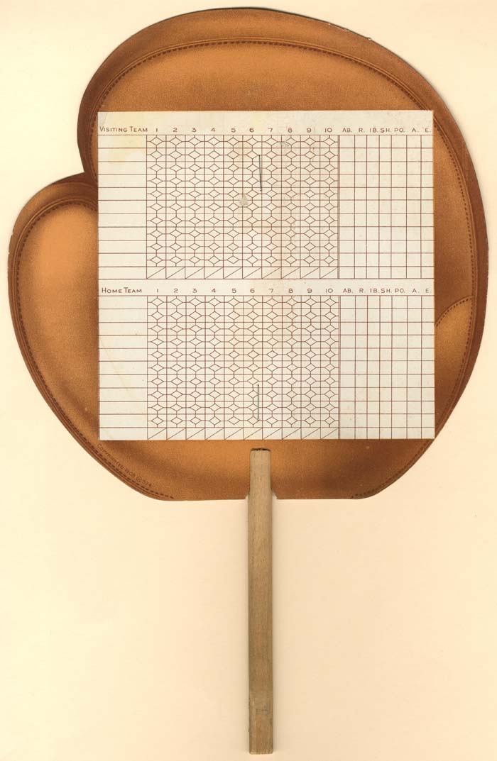 Catchers Mitt Scorecard and Fan